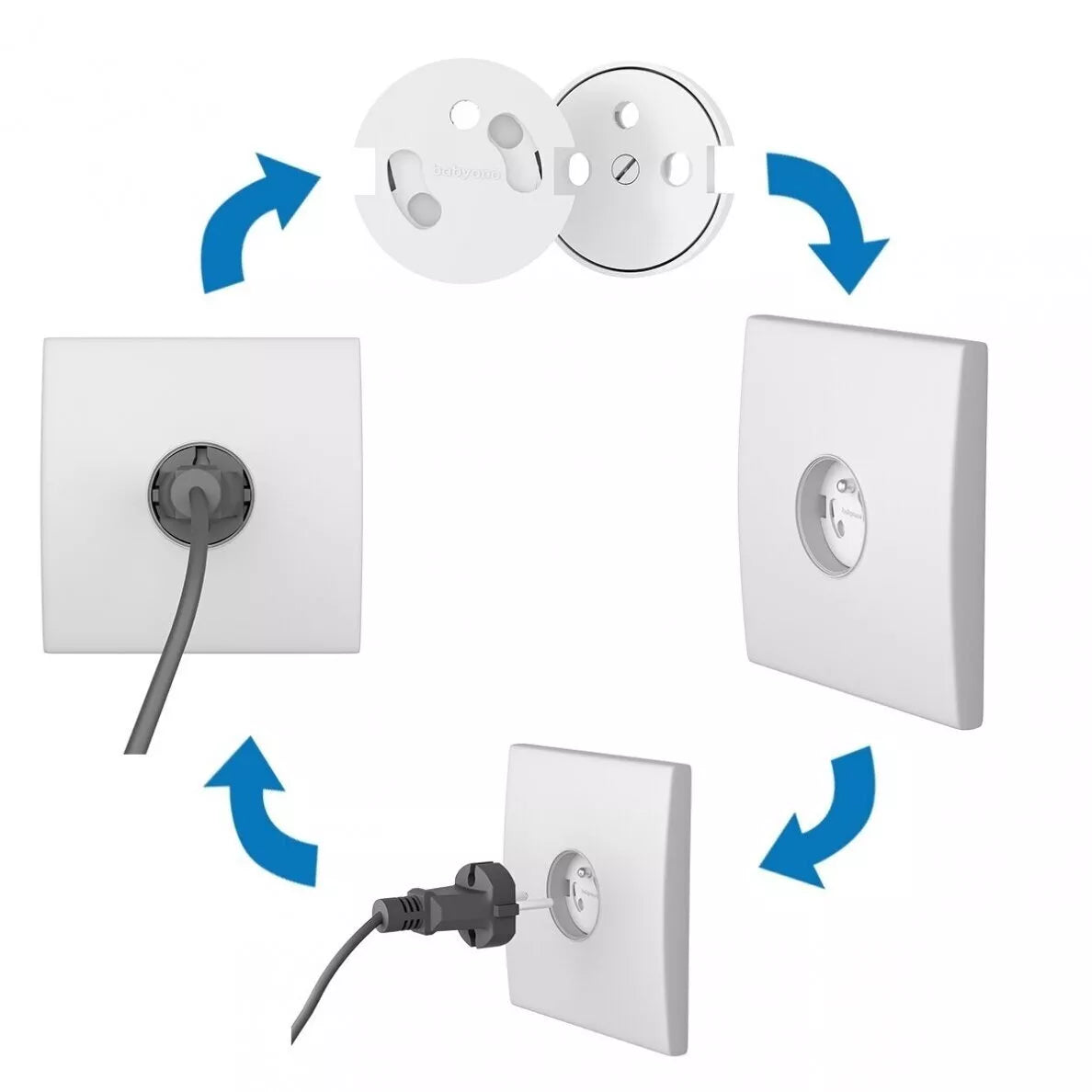 Apsauga elektros lizdams 6vnt. BabyOno,  962