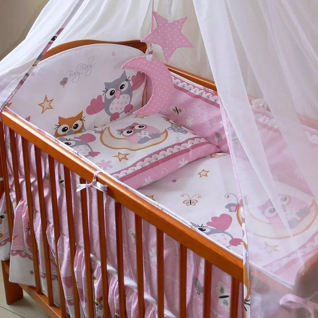 Apsaugėlė lovytei- Ankras SOWY Pink 360 cm