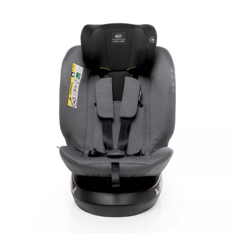 Autokėdutė 4baby MATT-FIX 360°(40-150 cm) Graphite