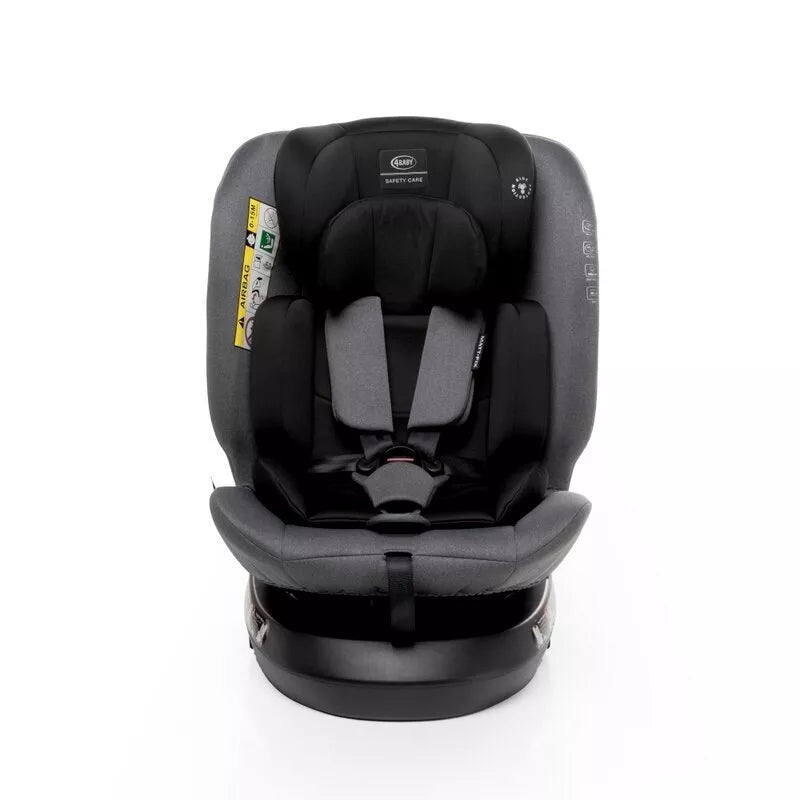 Autokėdutė 4baby MATT-FIX 360°(40-150 cm) Graphite