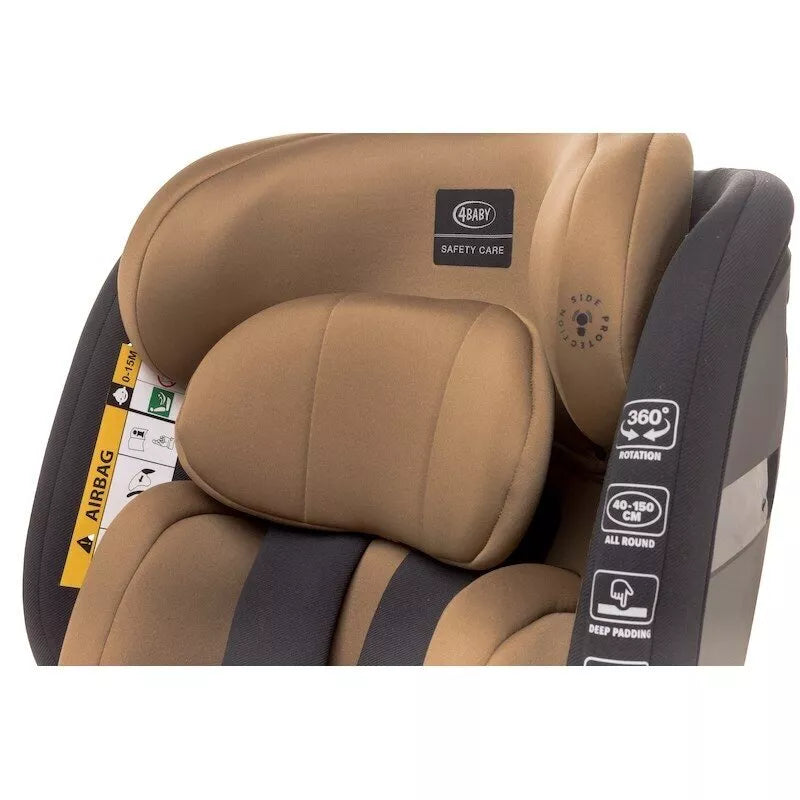 Autokėdutė 4baby ROTO-FIX 360°(40-150 cm) Mokka