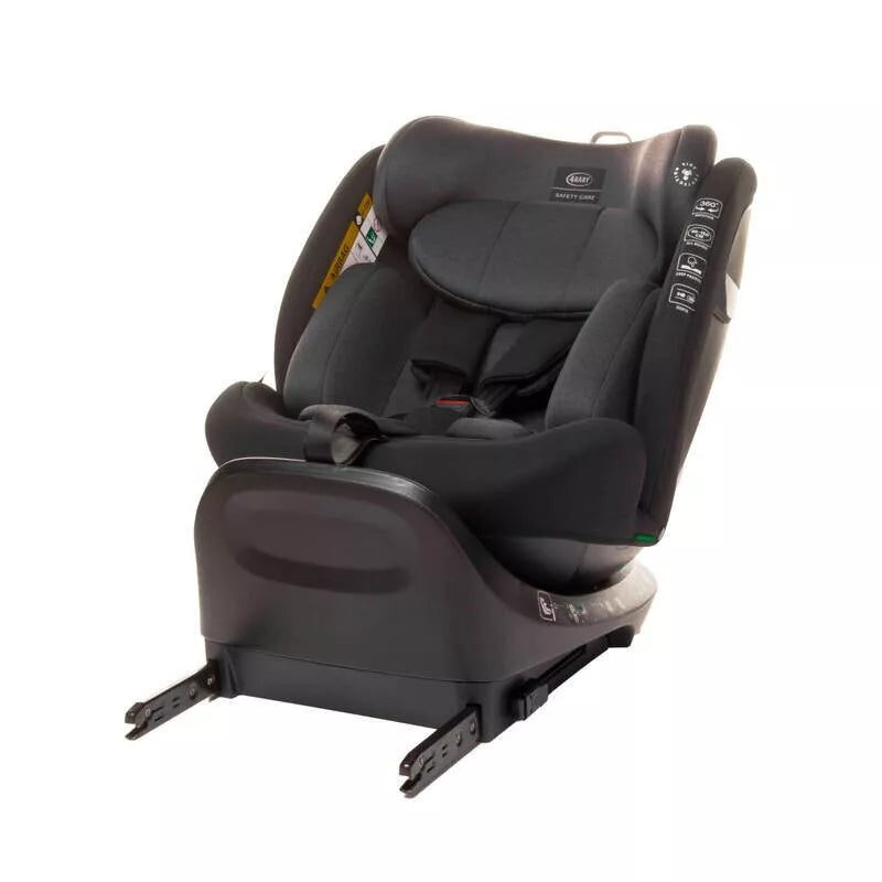 Autokėdutė 4baby ROTO-FIX 360°(40-150 cm) Graphite