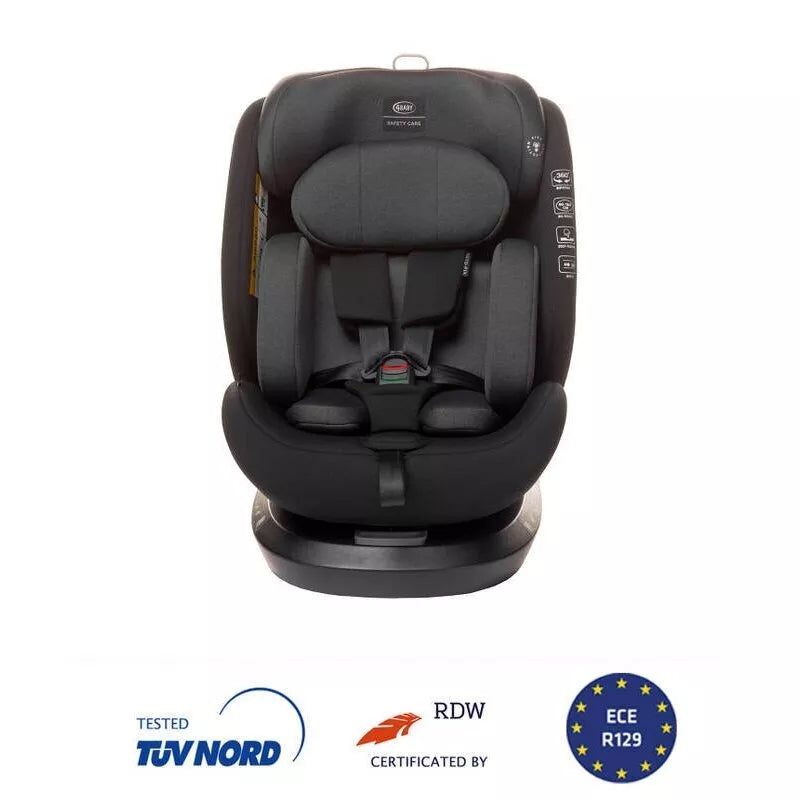 Autokėdutė 4baby ROTO-FIX 360°(40-150 cm) Graphite
