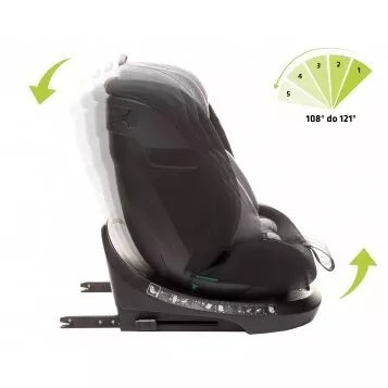 Autokėdutė 4baby ROTO-FIX 360°(40-150 cm) Grey