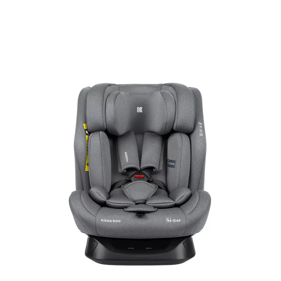 Automobilinė kėdutė Kikka Boo i-EXPLORE i-SIZE, 40-150 cm, Grey