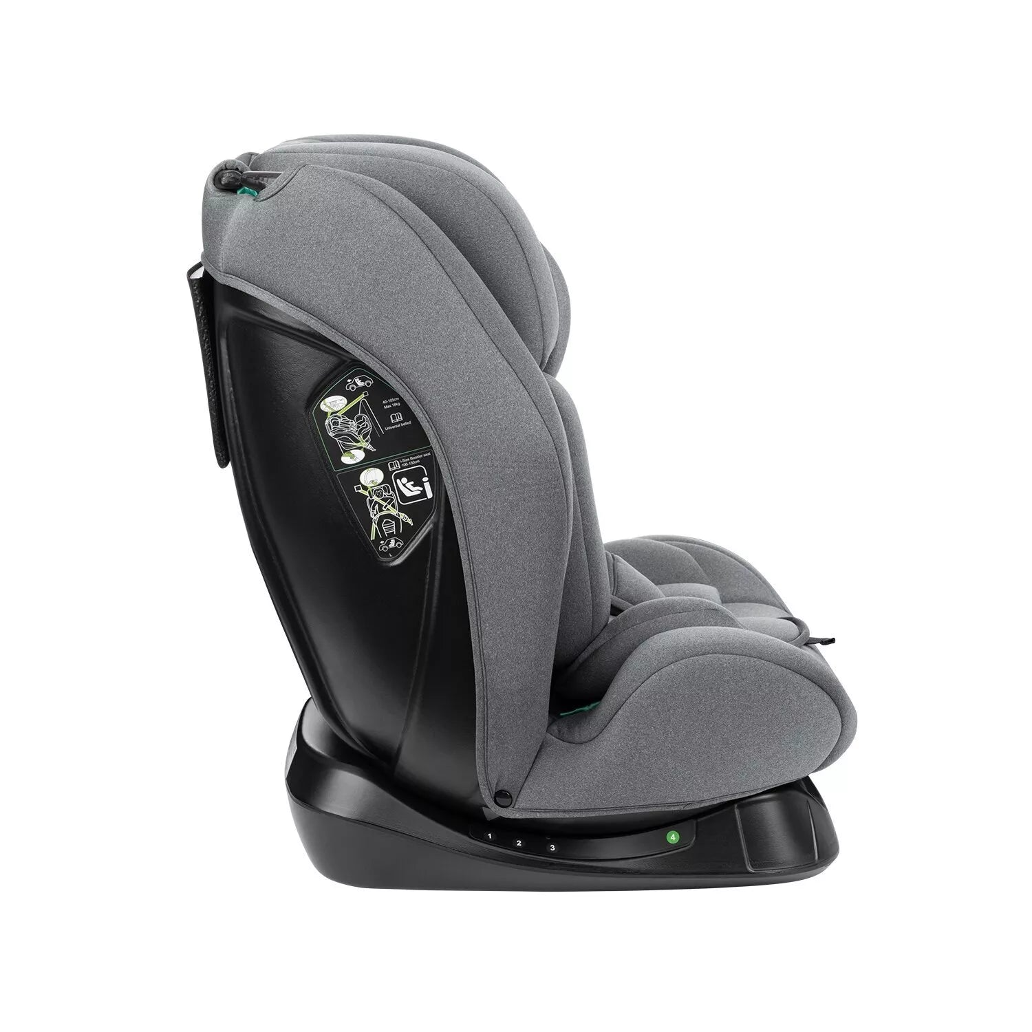 Automobilinė kėdutė Kikka Boo i-EXPLORE i-SIZE, 40-150 cm, Grey