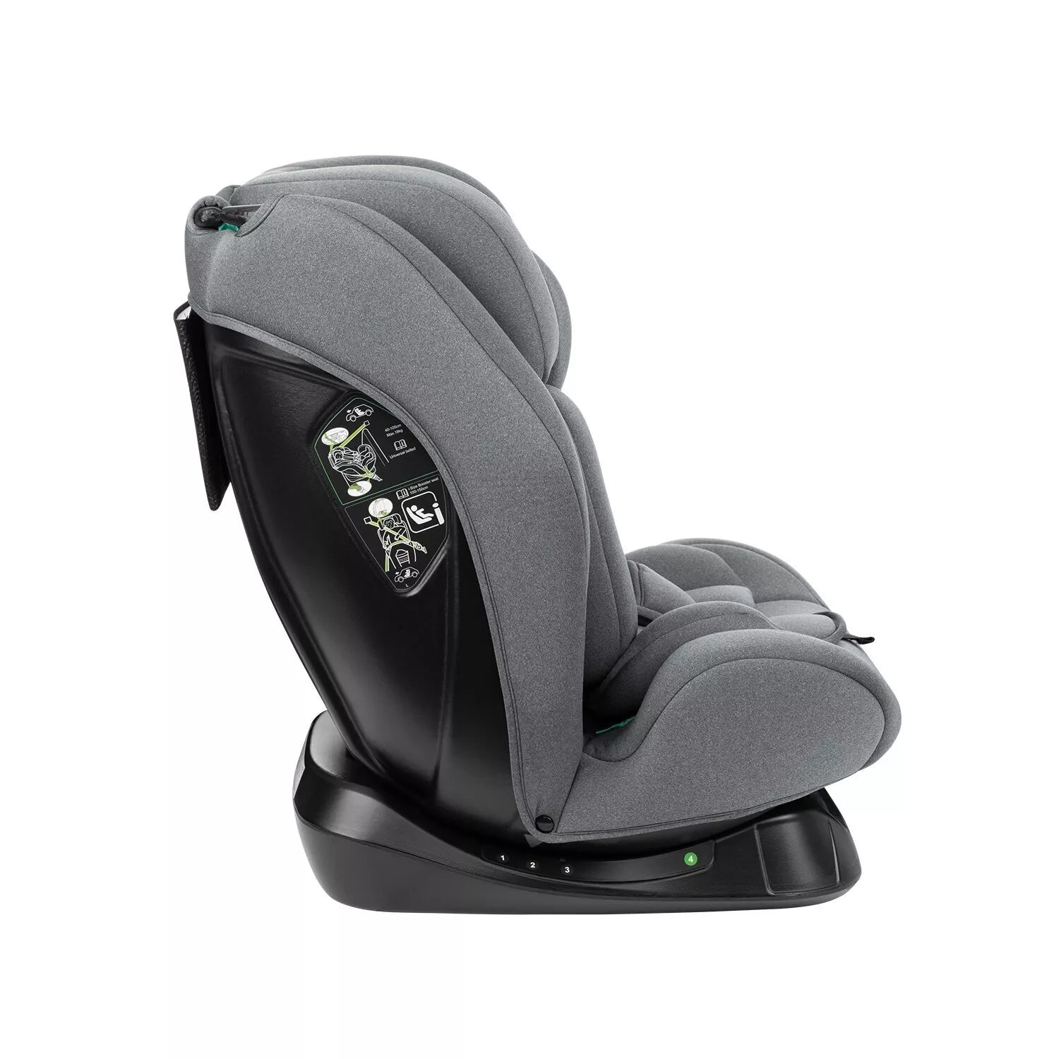 Automobilinė kėdutė Kikka Boo i-EXPLORE i-SIZE, 40-150 cm, Grey