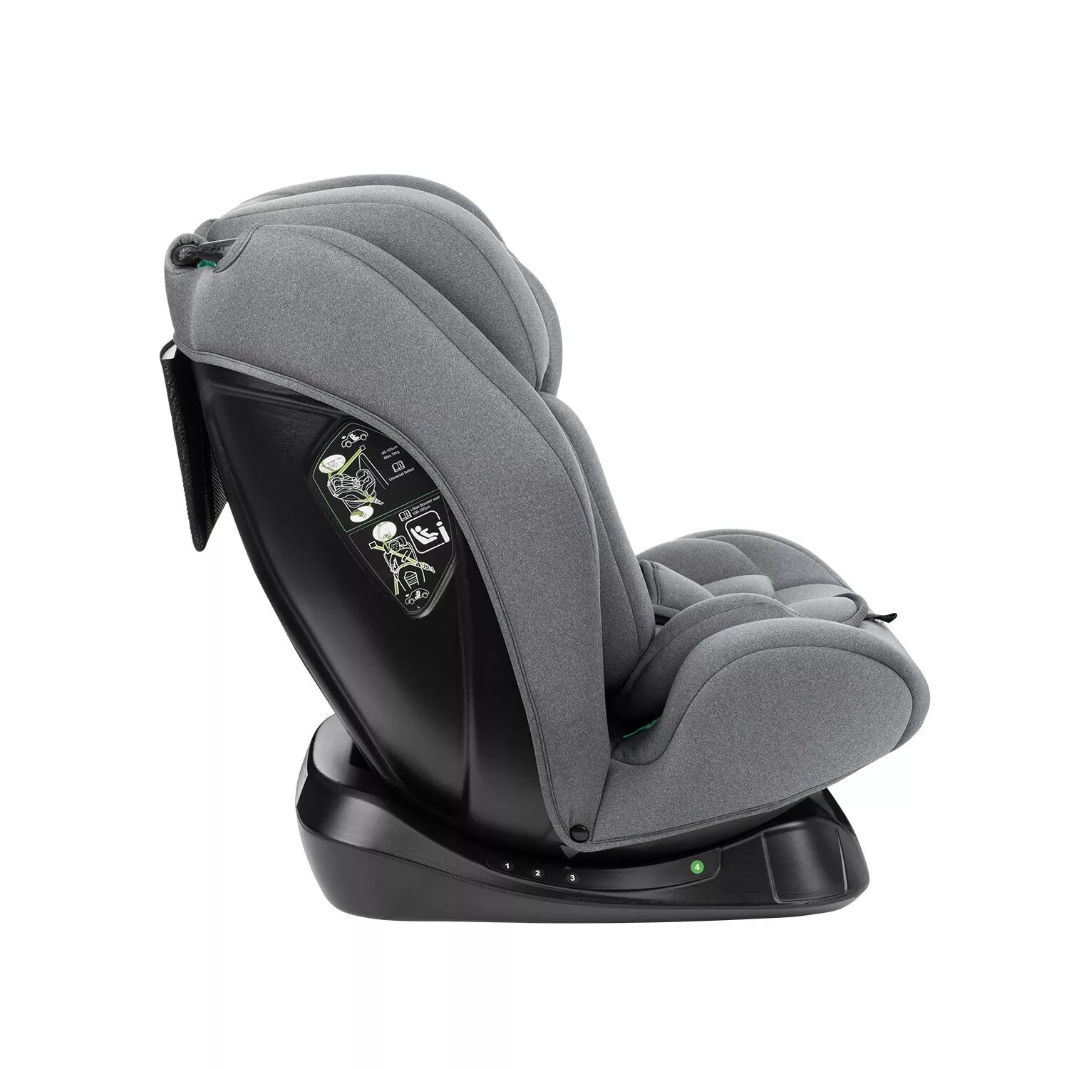 Automobilinė kėdutė Kikka Boo i-EXPLORE i-SIZE, 40-150 cm, Grey