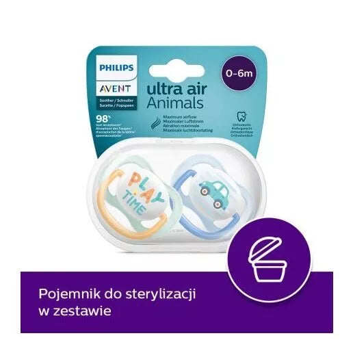 AVENT čiulptukas ULTRA  AIR, SCF080/09, 2 vnt