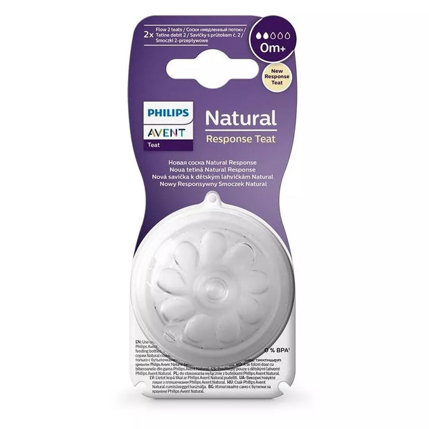AVENT Natural Response žindukas silikoninis 0m+ 2vnt