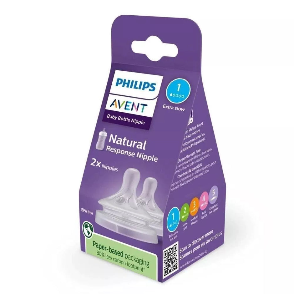 AVENT Natural Response žindukas silikoninis 0m+ 2vnt