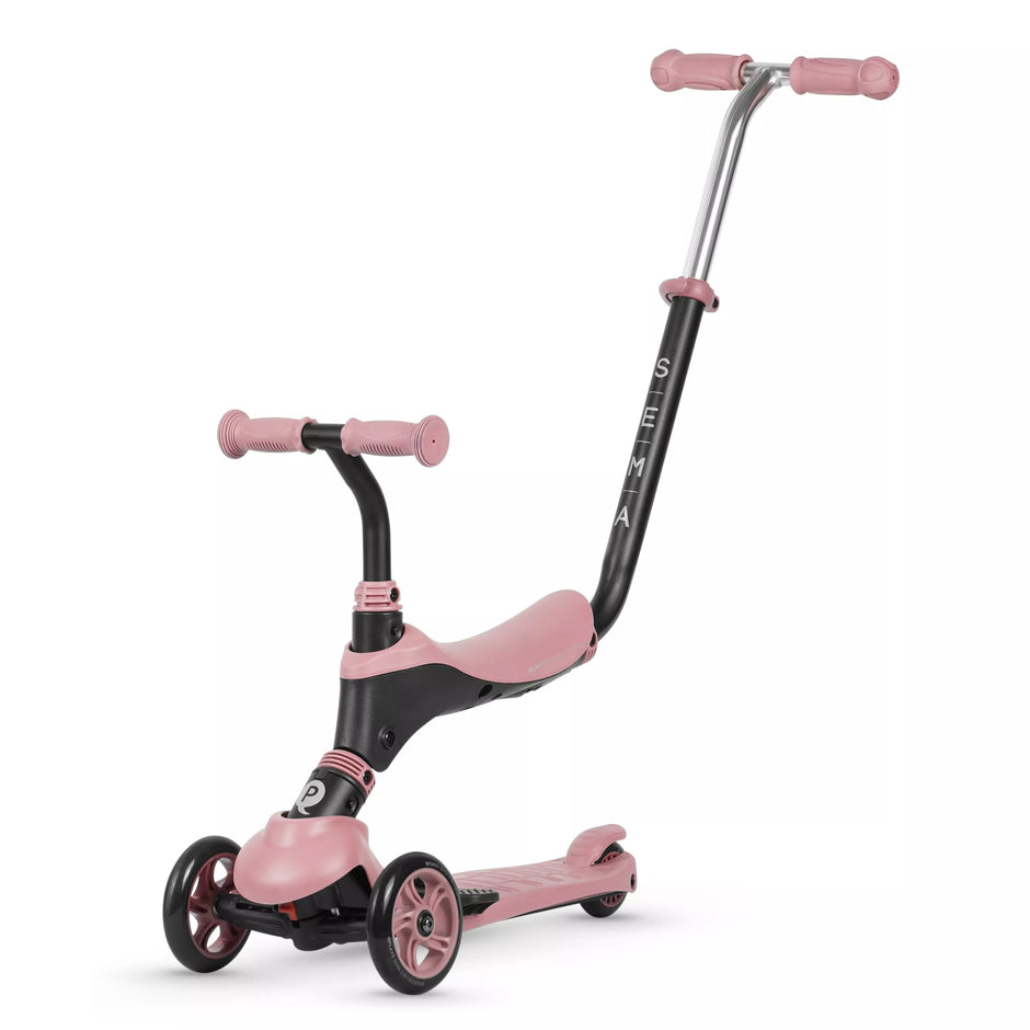 Paspirtukas su sėdyne QPlay SEMA 5in1 Pink