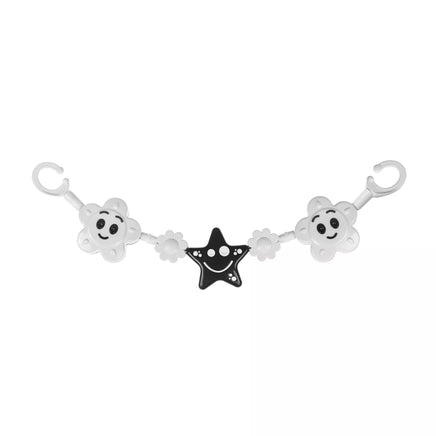 Barškutis prie vežimėlio  TULLO  BLACK&WHITE