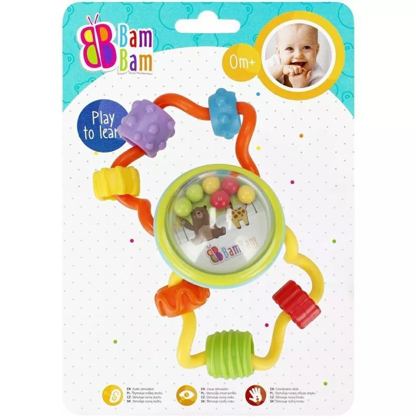 Barškutis su kramtuku BamBam SLIDE