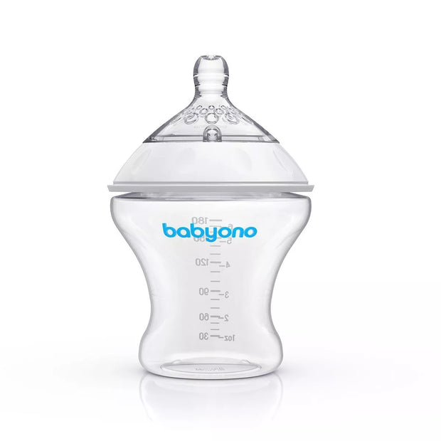 Buteliukas BabyOno Anti-colic NATURAL NURSING 180 ml