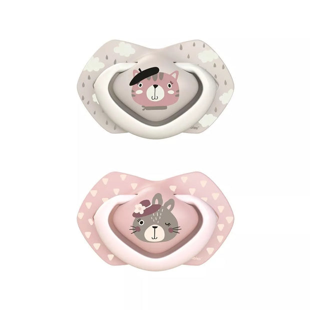 Čiulptukai Canpol 22/649 BONJOUR PARIS Silikoniniai, simetriniai dėžutėje 2 vnt