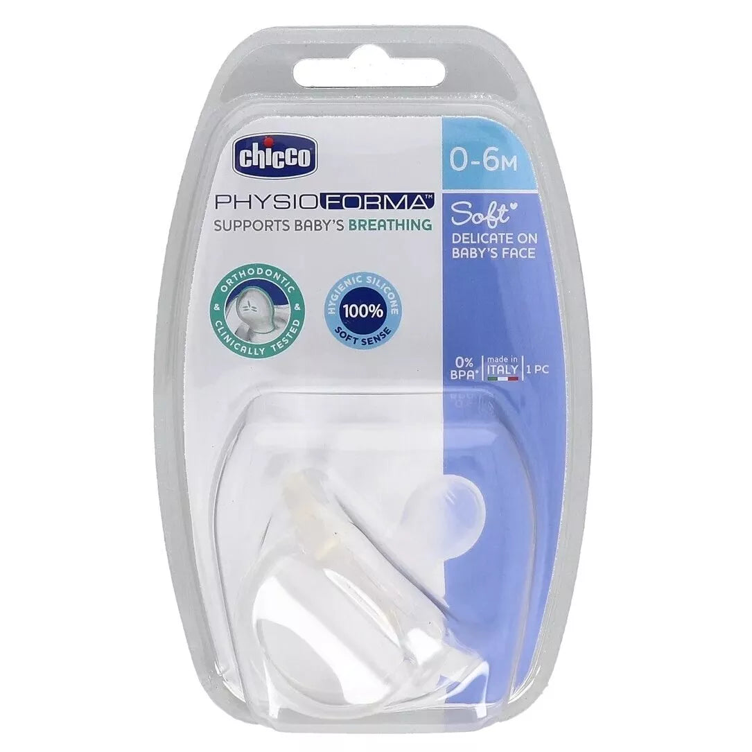 Čiulptukas Chicco PHYSIO FORMA Silicone +0m Colorless