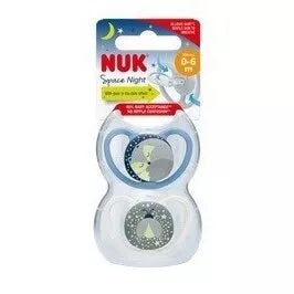 Čiulptukas NUK SPACE Night  2vnt