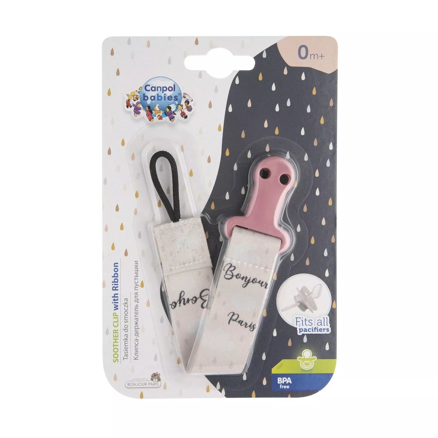 Čiulptuko laikiklis Canpol BONJOUR PARIS 51/026