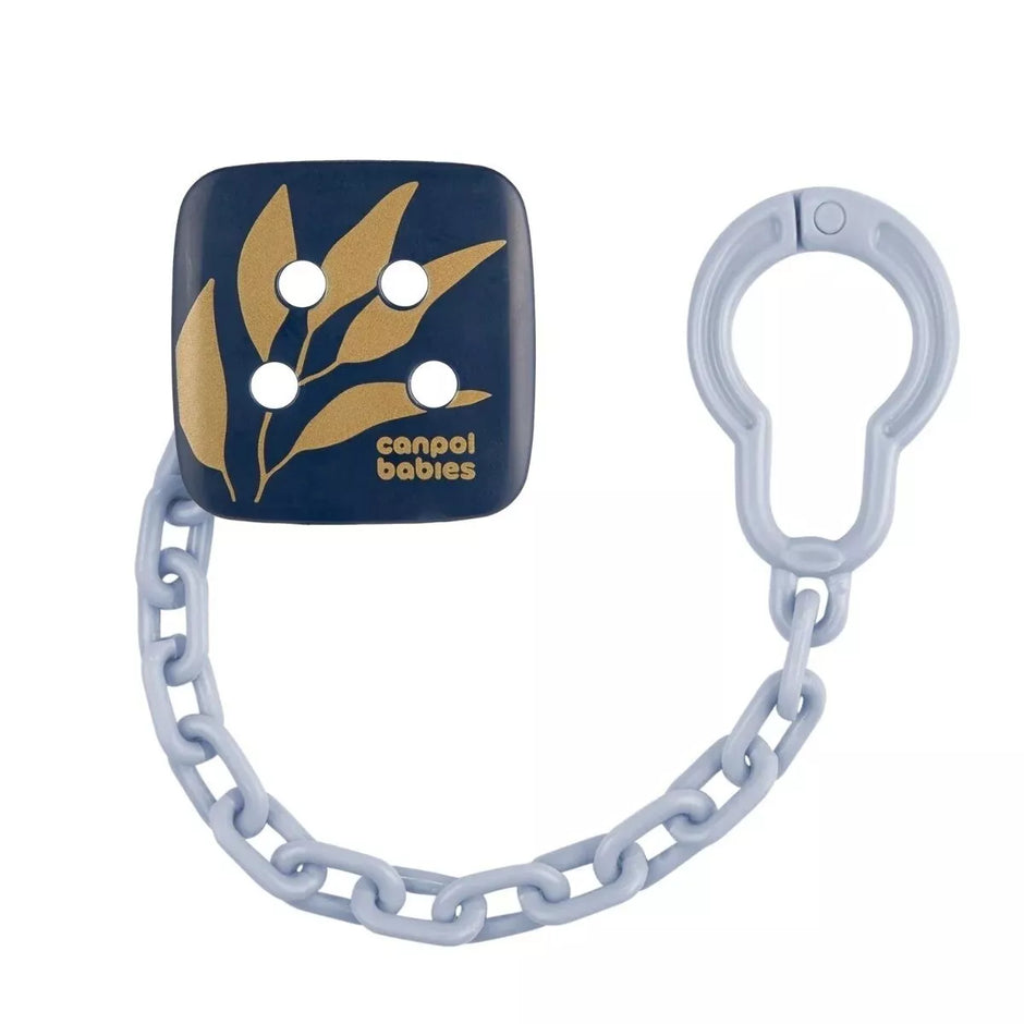 Čiulptuko laikiklis-grandinėlė Canpol GOLD Blue