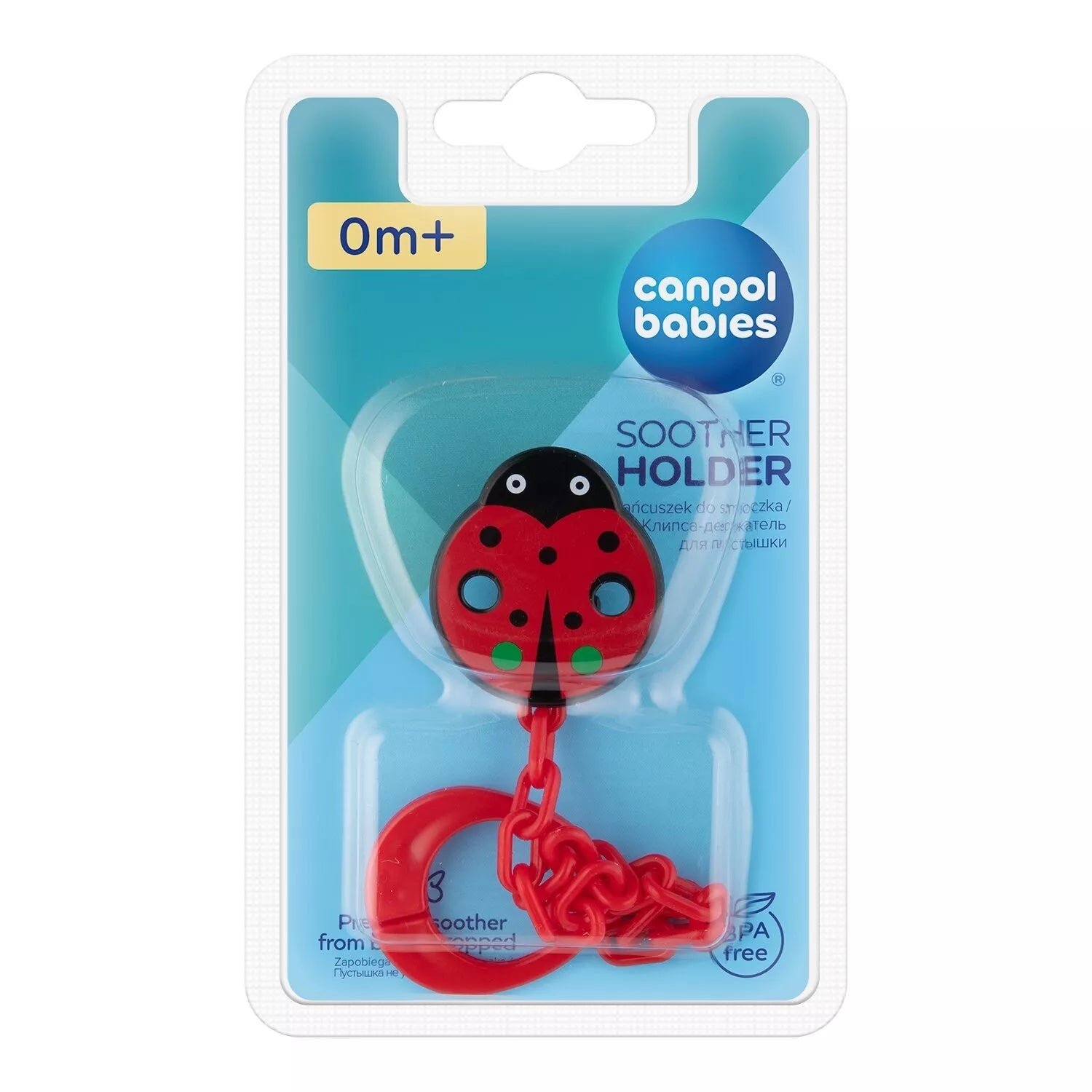 Čiulptuko laikiklis-grandinėlė LADYBUG Canpol 10/873