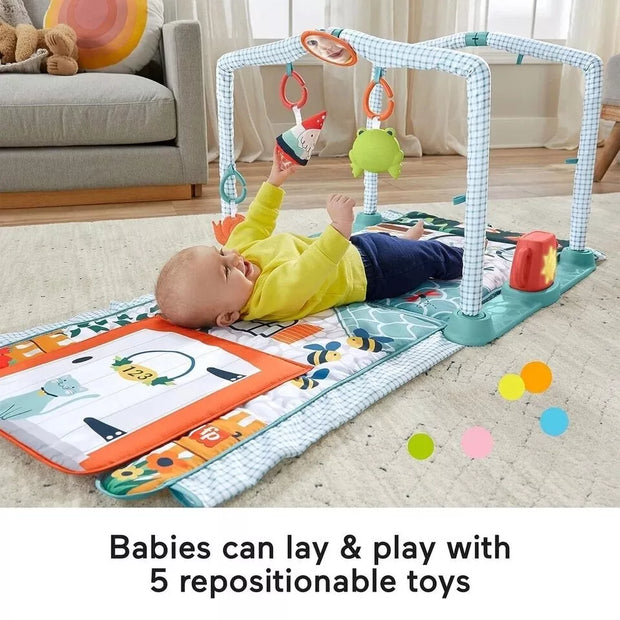 Daugiafunkcinis edukacinis kilimėlis Fisher-Price 3in1 CRAWL & PLAY