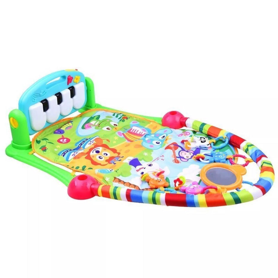 Daugiafunkcinis lavinamasis kilimėlis PIANO FITNESS RACK Green