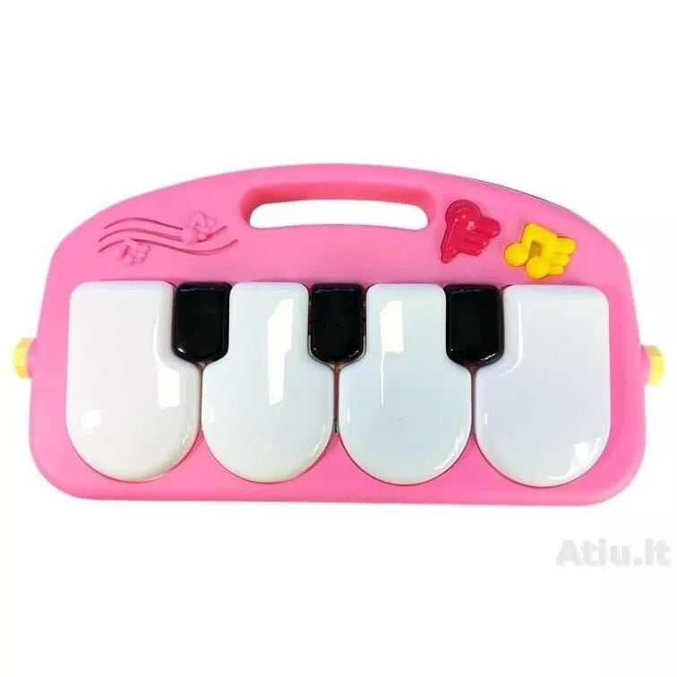 Daugiafunkcinis lavinamasis kilimėlis PIANO FITNESS RACK Pink