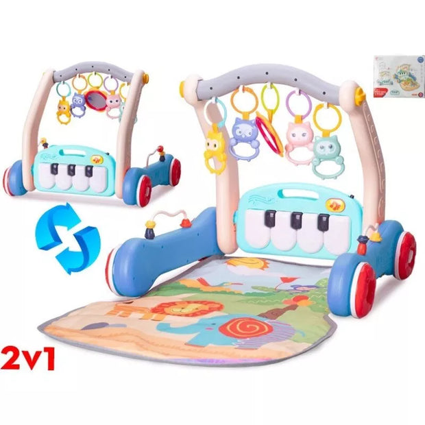 Daugiafunkcinis lavinamasis kilimėlis PIANO RACK & WALKER 2in1