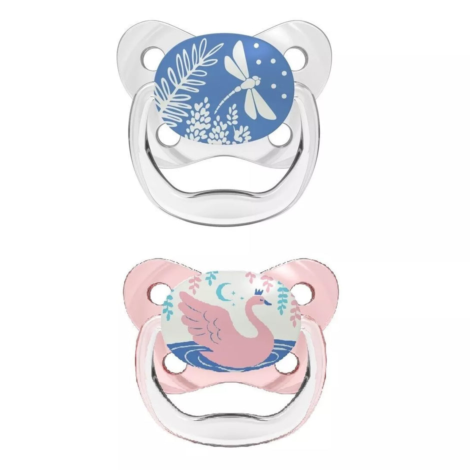 Dr. Brown's čiulptukai PREVENT 0-6 mėn, 2 vnt Pink/Blue