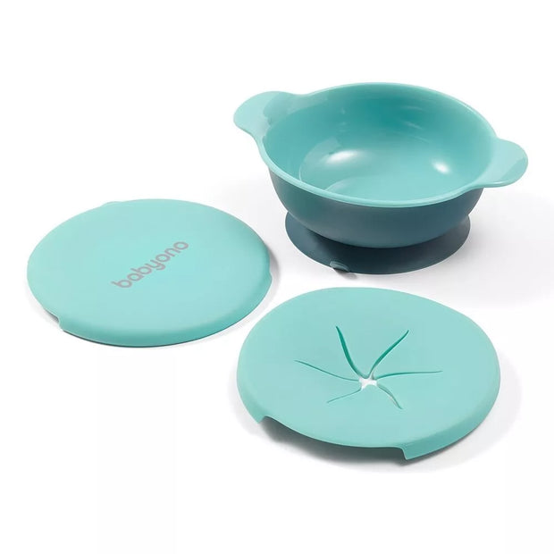 Dubenėlis ir užkandžių indelis viename, limpančiu dugnu BabyOno, 1078