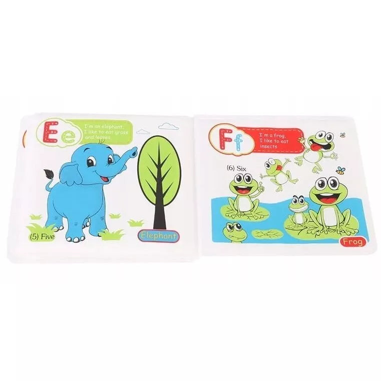 Edukacinės minkštos vonios knygelės BATH BOOK 2in1