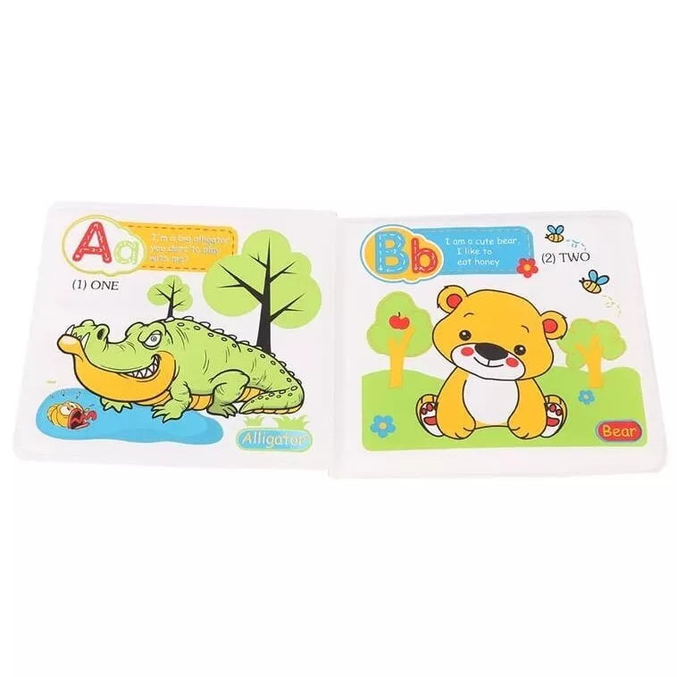 Edukacinės minkštos vonios knygelės BATH BOOK 2in1