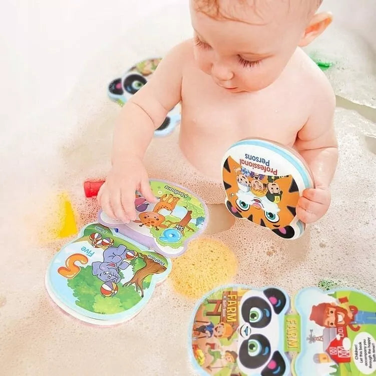 Edukacinės minkštos vonios knygelės BATH BOOK 2in1