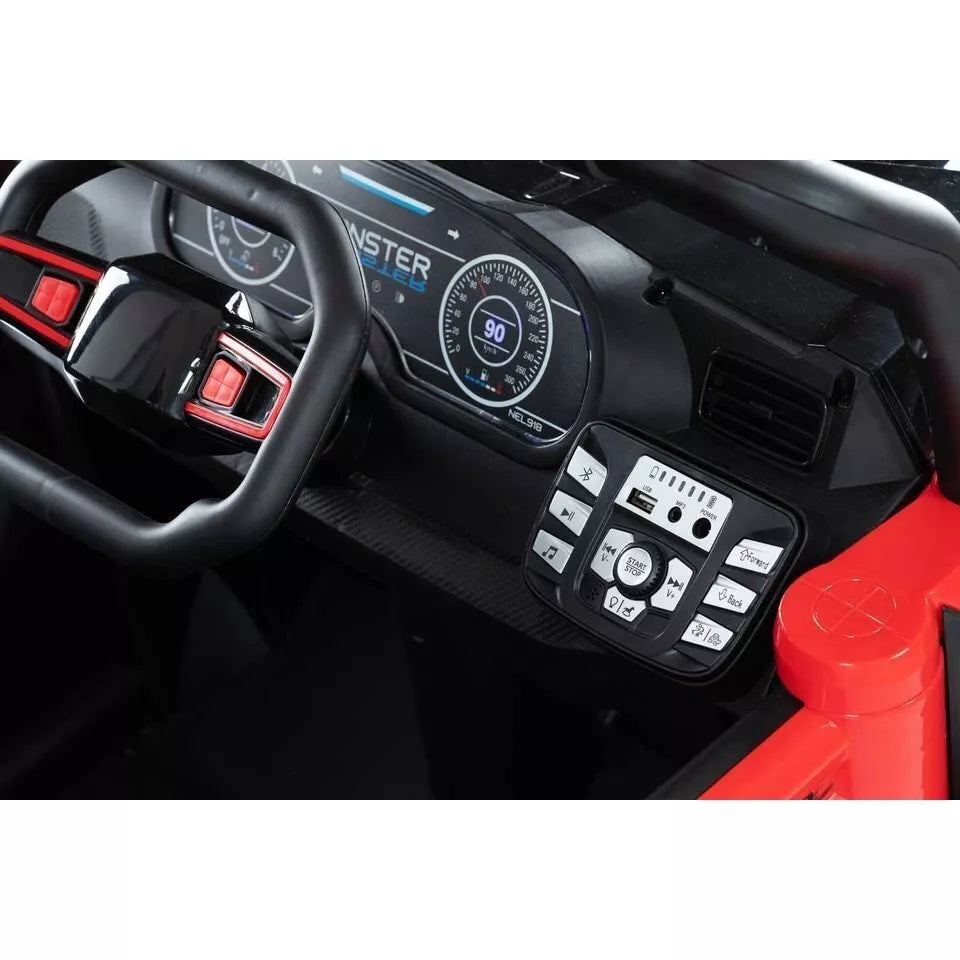 Elektromobilis MONSTER 4WD su distanciniu valdymu Red