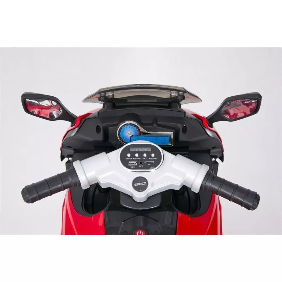 Vaikiškas elektrinis motociklas 01200ST-6V, Red