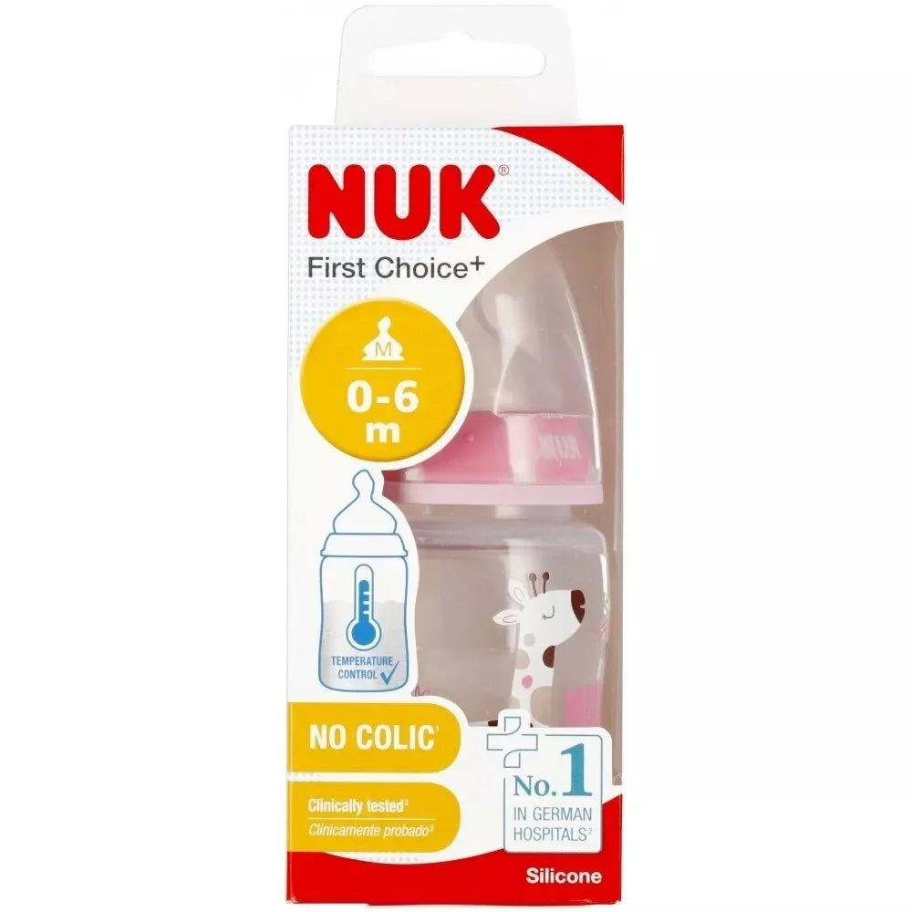 NUK buteliukas First Choice+, 150 ml NO COLIC, 0-6 m