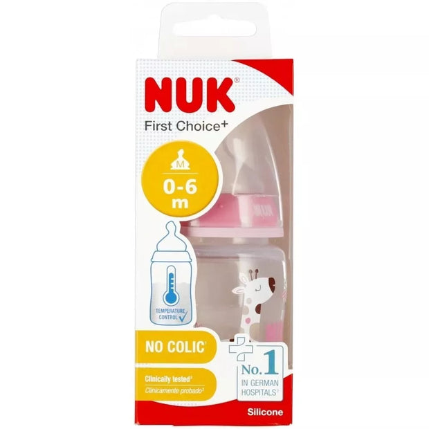 NUK buteliukas First Choice+, 150 ml NO COLIC, 0-6 m