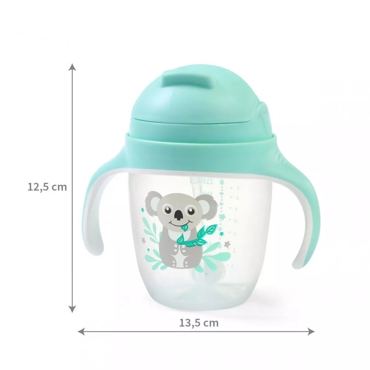 Gertuvė neišsipilanti su šiaudeliu BabyOno 1464/03