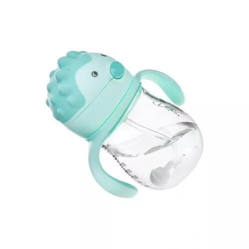 Gertuvė neišsipilanti su šiaudeliu, svareliu ir rankenėlėmis Akuku A0033