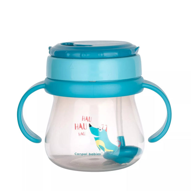 Gertuvė su sulankstomu šiaudeliu Canpol  DOG 56/517