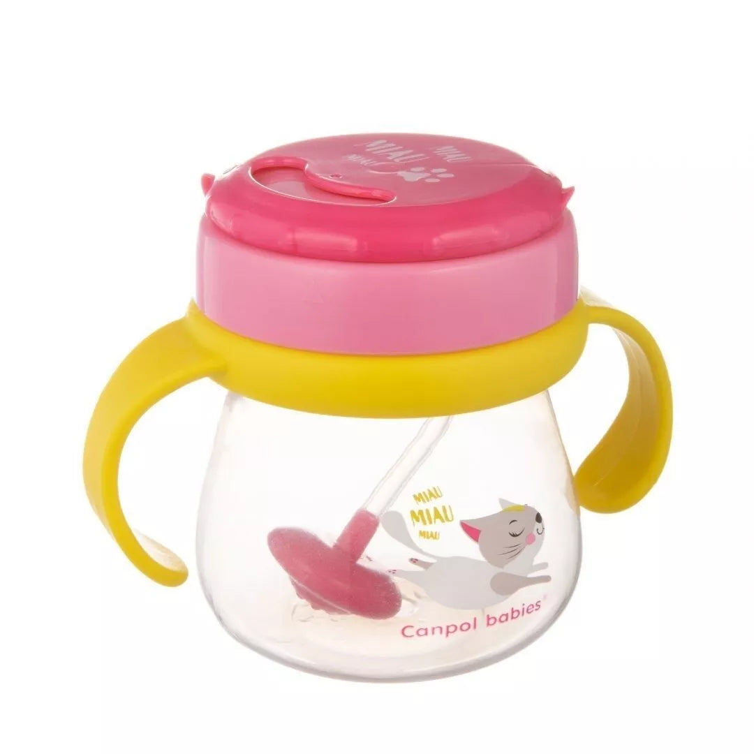 Gertuvė su sulankstomu šiaudeliu Canpol  CAT 56/520