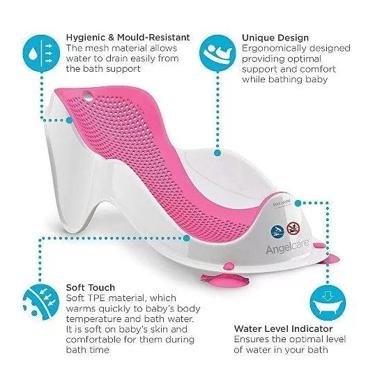 Gultukas į vonelę Angelcare Pink