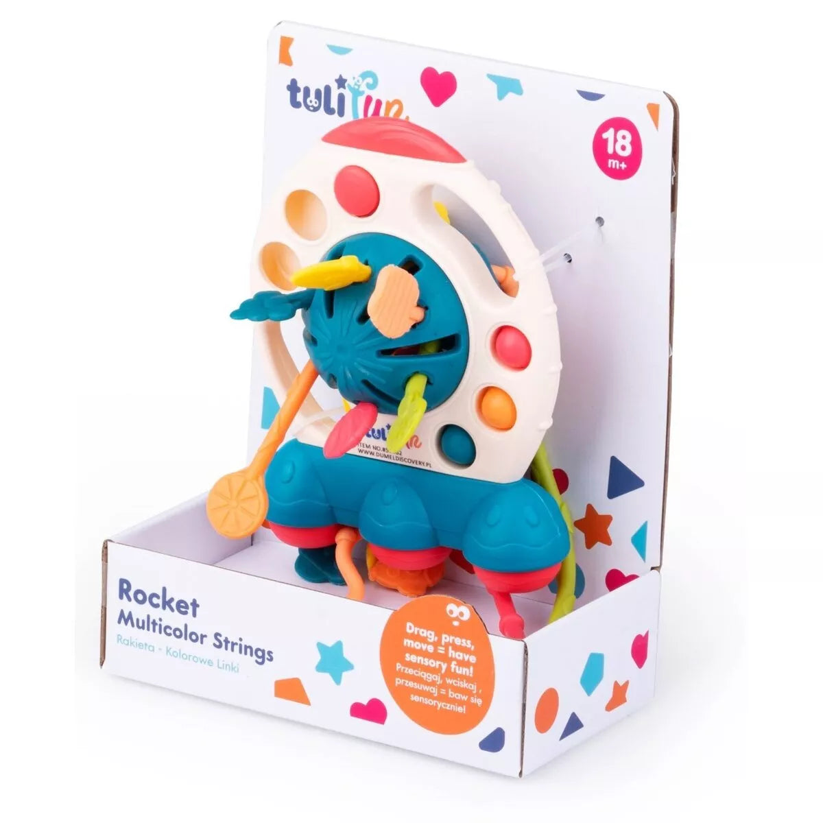 Interaktyvus sensorinis žaislas - kramtukas Dumel ROCKET