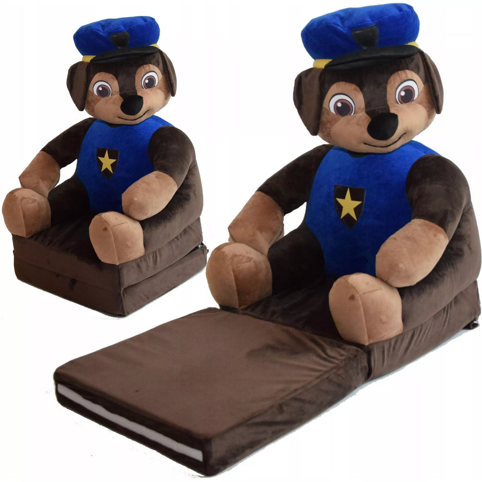 Ištiesiamas vaikiškas fotelis DOG POLISMAN