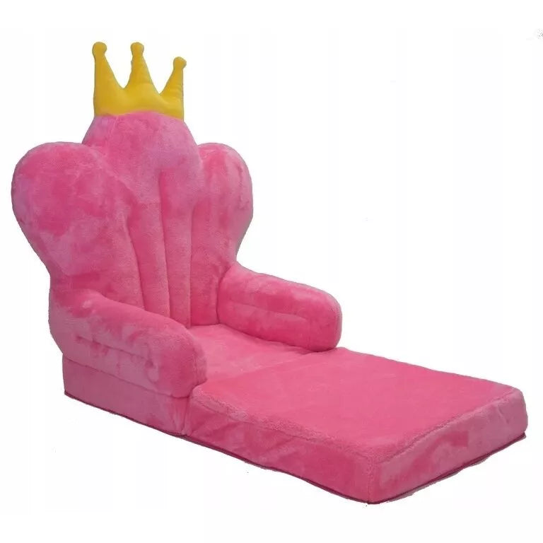 Ištiesiamas vaikiškas fotelis THRONE Pink