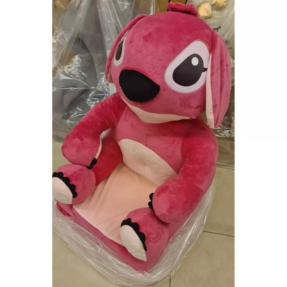 Ištiesiamas vaikiškas fotelis STITCH Pink