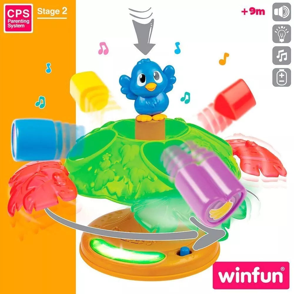 Karusėlė-rūšiuoklis su efektais Winfun SORT'N SPIN SURPRISE