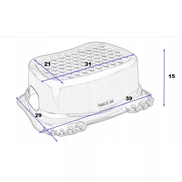 Kėdutė- laiptelis neslystanti Tega OWLS Grey