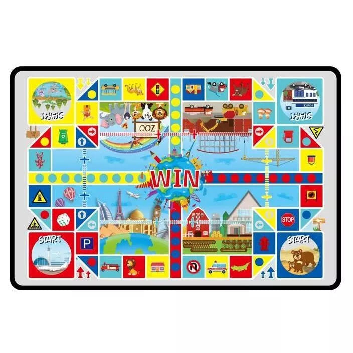 Kilimėlis Lenktynių trasa  + automobiliai-Gyvūnai  Pro Kids JZD-075